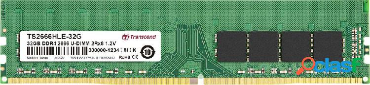 Transcend Modulo di memoria PC DDR4 32 GB 1 x 32 GB 2666 MHz