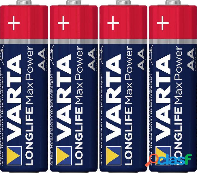 Varta LONGLIFE Max Power AA Bli 4 Batteria Stilo (AA)