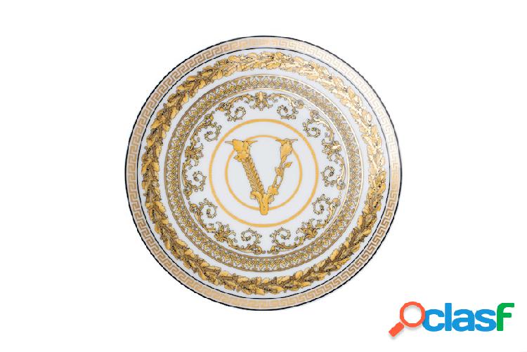 Versace Piatto frutta Virtus Gala porcellana bianco bianco