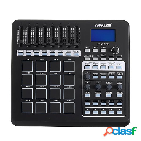 WORLDE PANDA200 Portatile 16 Drum Pads Tastiera MIDI