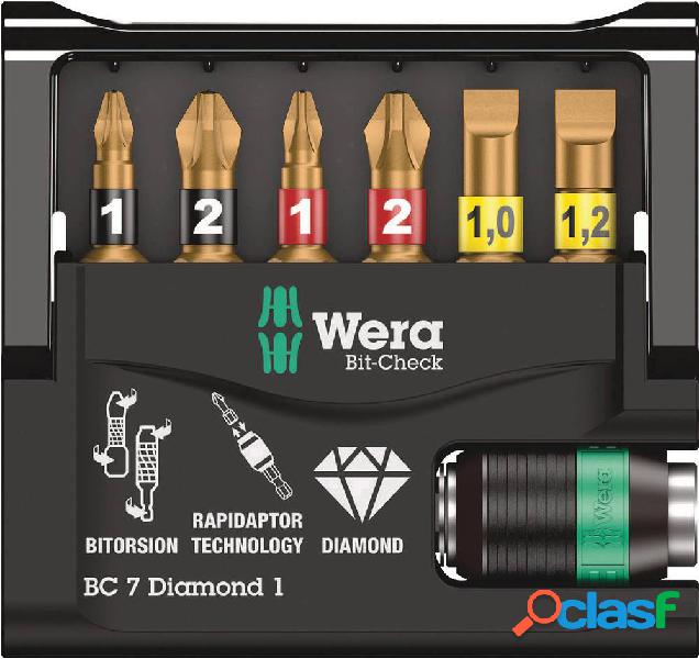 Wera Bit-Check 7 Diamond 1 05073419001 Kit inserti 7 parti