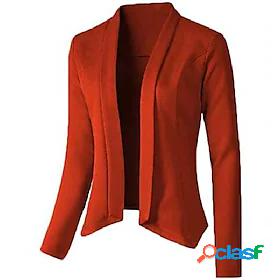 Women's Blazer Solid Color Work Long Sleeve Coat Casual Fall