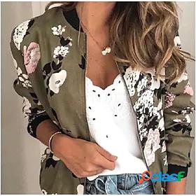 Womens Bomber Jacket Varsity Jacket Classic Regular Coat