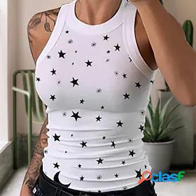 Womens Camisole Star Stars and Stripes Casual Sports