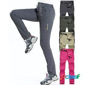 Womens Hiking Pants Trousers Solid Color Summer Outdoor