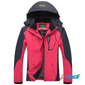Womens Hoodie Jacket Rain Jacket Hiking Fleece Jacket Winter