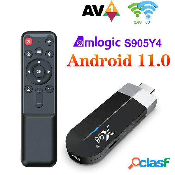 X98 S500 TV bastone Android 11.0 Amlogic S905Y4 Quad Core TV