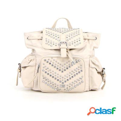 XTI Zaino con borchie e strass - beige