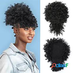 afro puff coulisse coda di cavallo con capelli ricci clip in