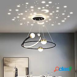 lampadario a led creativo, luce pedante dimmerabile 48w con
