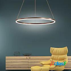 lampadario led 40/60/80cm 1 luce anello cerchio design