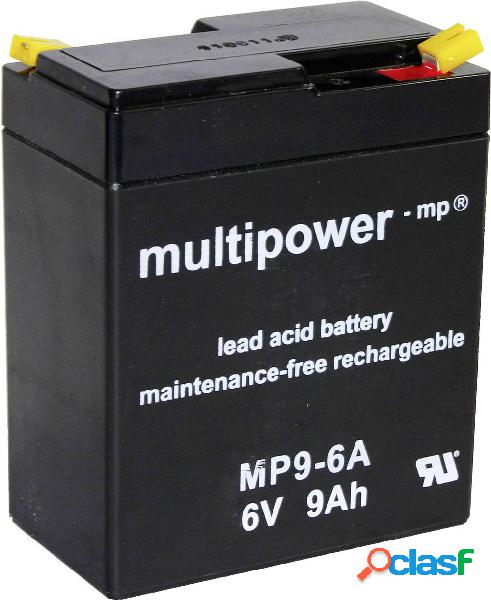 multipower MP9-6A A9680 Batteria al piombo 6 V 9 Ah