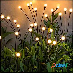 1/2pcs luci solari da giardino allaperto firefly starburst