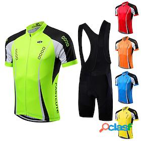 21Grams Mens Cycling Jersey with Bib Shorts Short Sleeve