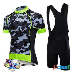 21Grams Per uomo Maglia con salopette corta da ciclismo
