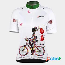 21Grams Womens Short Sleeve Cycling Jersey Bike Jersey Top
