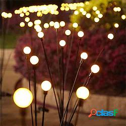 2pcs luci solari del giardino starburst ondeggianti luci di