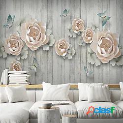 3d murale carta da parati plancia sfondo fiori adatto per