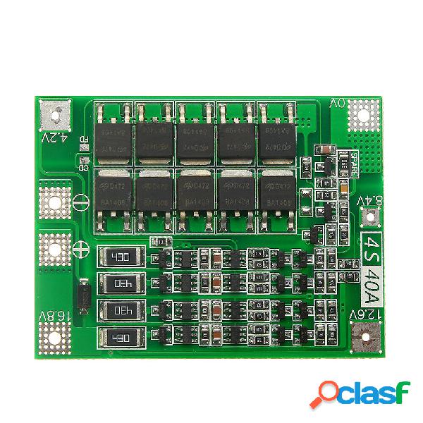 4S 40A Li-ion Litio Batteria 18650 Caricatore PCB BMS Scheda