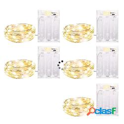 5m luci stringa 50 led el bianco luci stringa creative