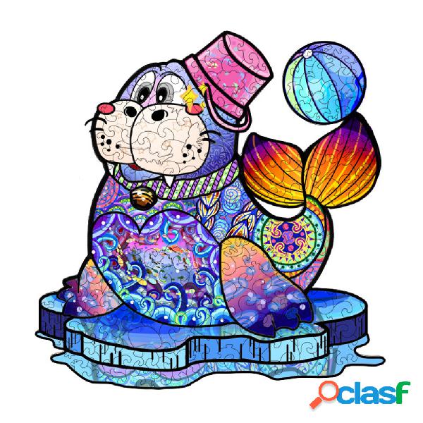 A4/A5 Puzzle 3D in legno Sea Lion Early Educational Puzzle