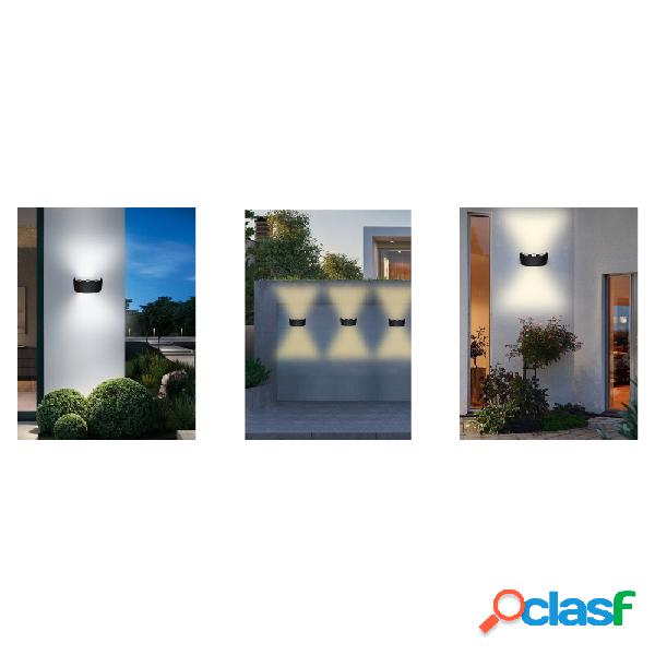 APPLIQUE ESTERNO LED 16 W CROWN IP65 UP & DOWN NERO LUCE