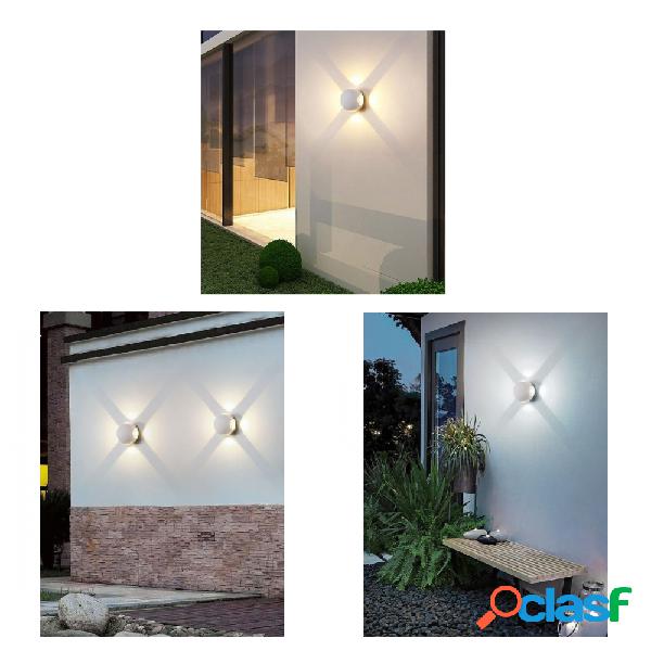 APPLIQUE MURO A SFERA 4 FASCI DI LUCE ESTERNO BIANCO LUCE