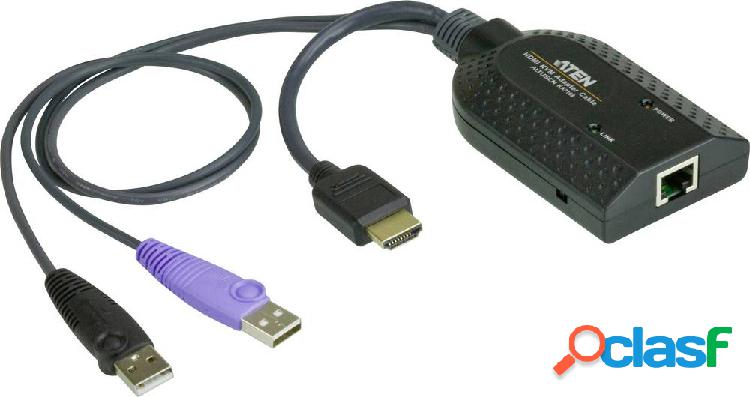 ATEN KVM Adattatore [2x Spina A USB 2.0, Spina HDMI - 1x