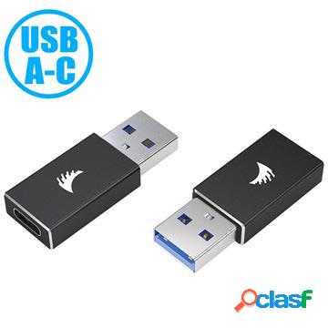 Adattatore USB 3.1 tipo A / tipo C Angelbird - nero