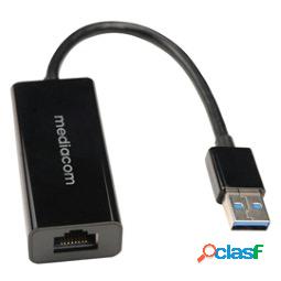 Adattatore di rete - da USB 3 a Gigabit LAN - Mediacom (unit