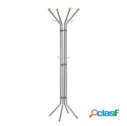 Appendiabiti - 4 pomelli - 180x52 cm - argento - Alco (unit