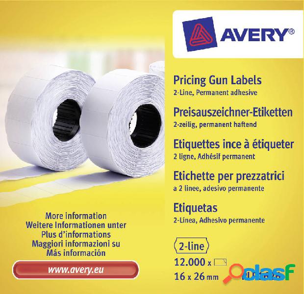 Avery-Zweckform Etichetta per prezzo PLP1626 Permanente