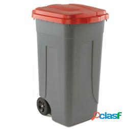 Bidone mobile - 49x54x85 cm - con chiusura a clip - 100 L -