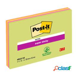 Blocco foglietti Post it Super Sticky Meeting Notes - giallo