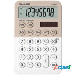 Calcolatrice tascabile EL 760R - 8 cifre - beige-bianco -