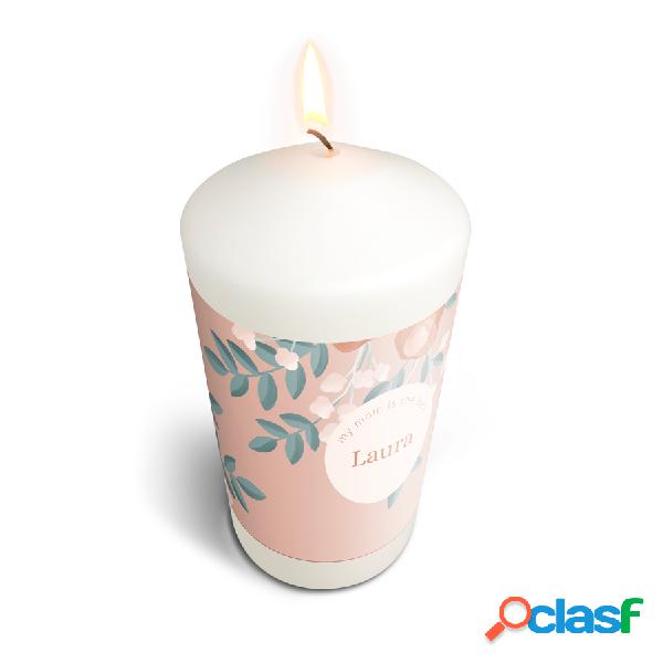 Candela personalizzata - 19 x 10 cm
