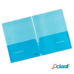 Cartellina doppia tasca Plastidea - PP - blu - Iternet -