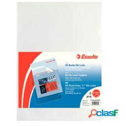 Cartelline a L - De Luxe - PPL - buccia - 22x30 cm -