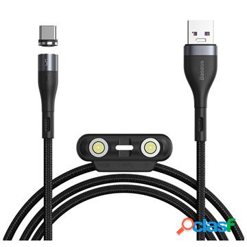 Cavo Baseus Safe Fast 3-in-1 - Lightning, USB-C, MicroUSB -