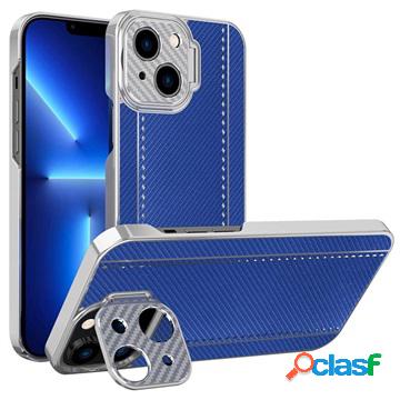 Cover CamStand per iPhone 13 Hybrid - Fibra di carbonio -