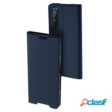 Custodia Flip Dux Ducis Skin Pro Sony Xperia 1 II - Blu