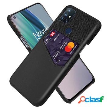 Custodia KSQ OnePlus Nord N10 5G con tasca per carte - nera