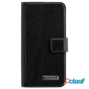 Custodia a libro per iPhone 7 Commander Elite - Nera