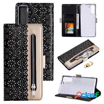 Custodia a portafoglio per Samsung Galaxy S21 5G con motivo