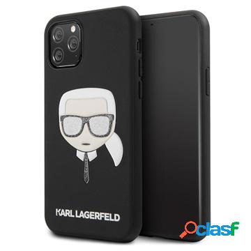 Custodia ibrida per iPhone 11 Pro Max con glitter goffrati