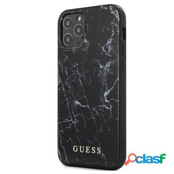Custodia ibrida per iPhone 12 Pro Max Guess Marble