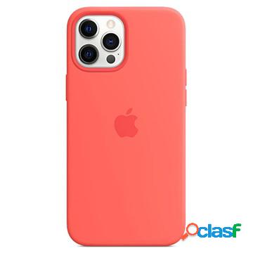Custodia in silicone per iPhone 12 Pro Max Apple con MagSafe