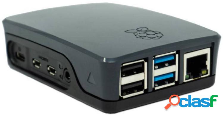 Custodia per scheda SBC Raspberry Pi® RPI4 CASE BLK/GRY