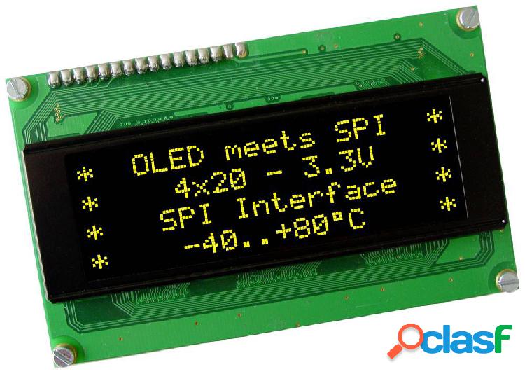 DISPLAY VISIONS Display OLED Giallo-Verde 5.55 mm 3.3 V