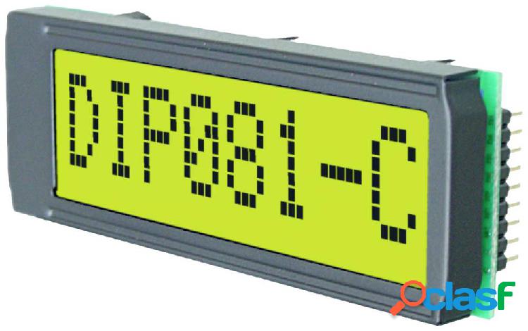 DISPLAY VISIONS Display a 7 segmenti Giallo 11.48 mm 3.3 V,